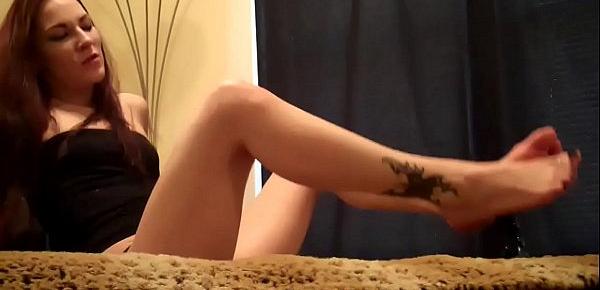 I want to run my feet up and down your big cock JOI